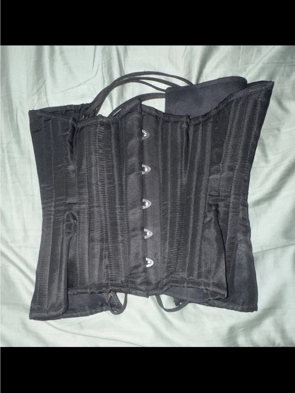Black Waist Training Corset Bustier for Women
